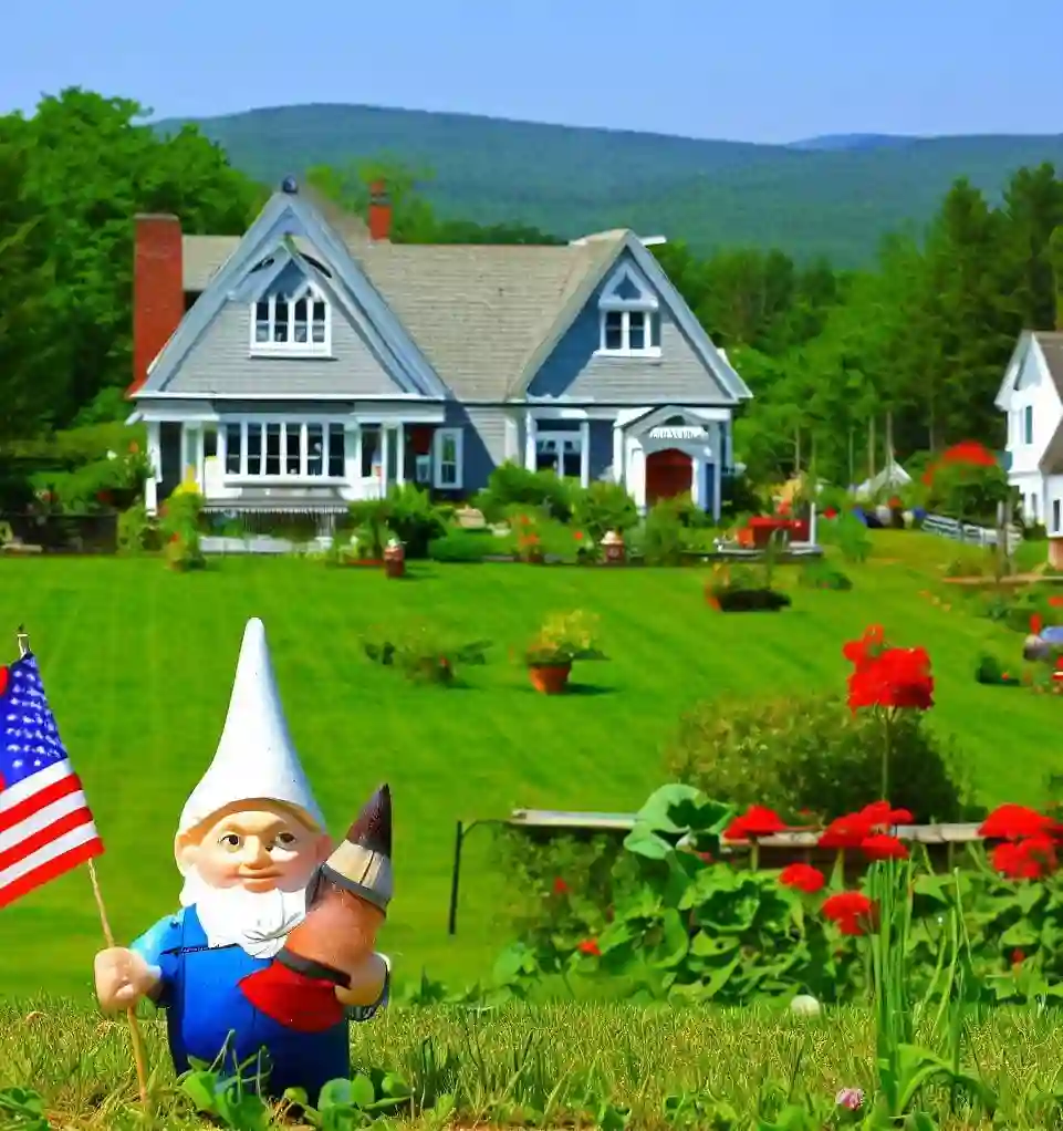 Rural Homes in Vermont during gnome_july