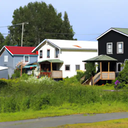 Rural homes in Bristol Bay, Alaska