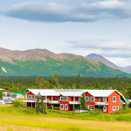 Rural homes in Denali, Alaska