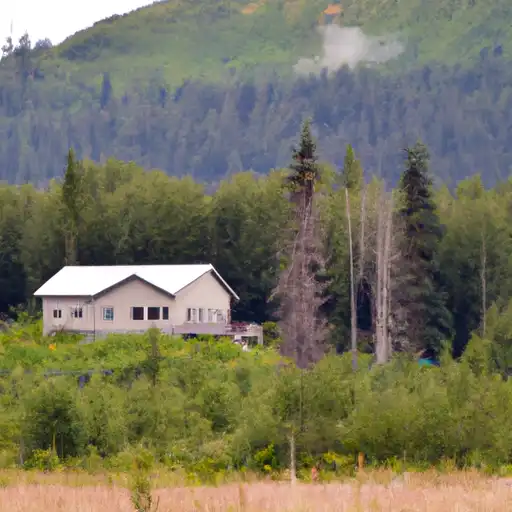 Rural homes in Dillingham, Alaska