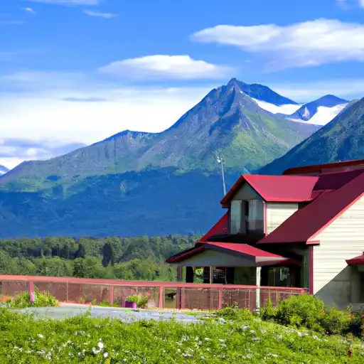 Rural homes in Haines, Alaska