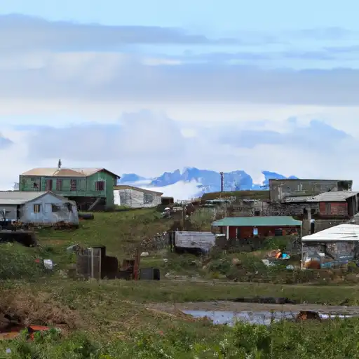 Rural homes in Kusilvak, Alaska