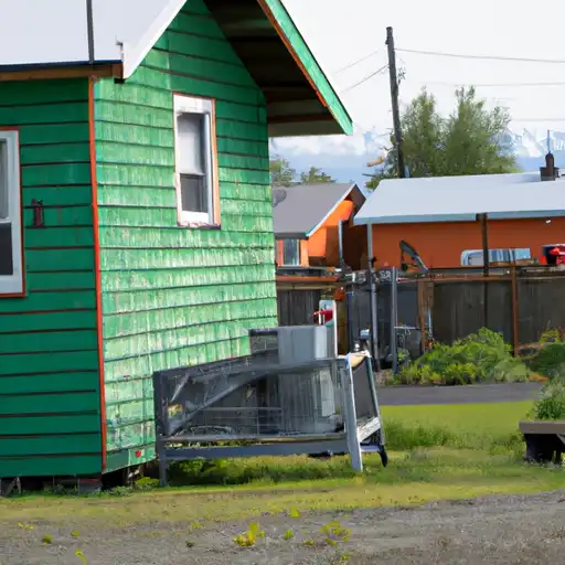 Rural homes in Lake and Peninsula, Alaska