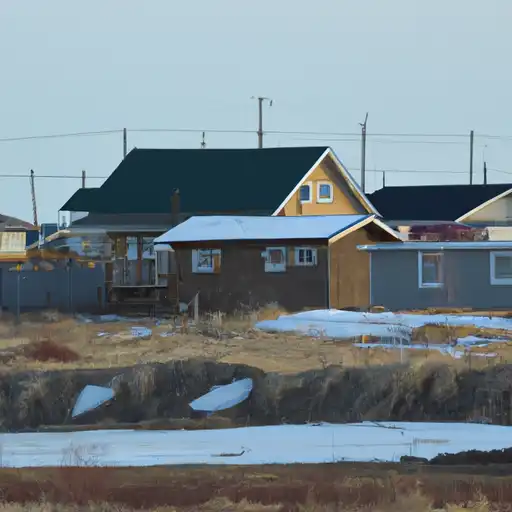 Rural homes in North Slope, Alaska