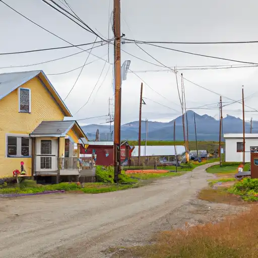 Rural homes in Northwest Arctic, Alaska