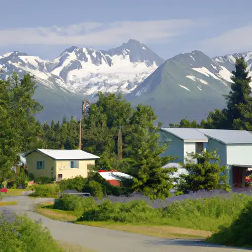 Rural homes in Valdez'Cordova, Alaska