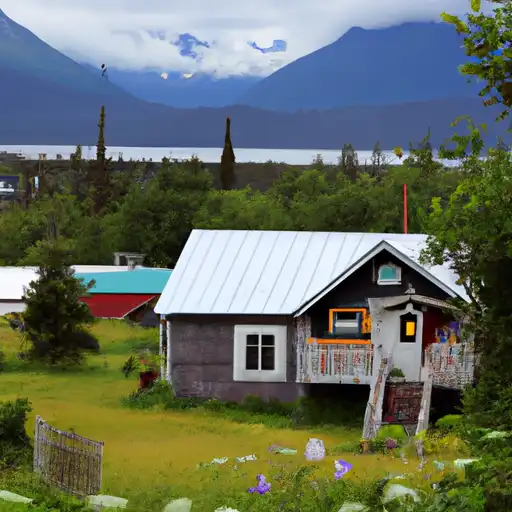 Rural homes in Wrangell, Alaska