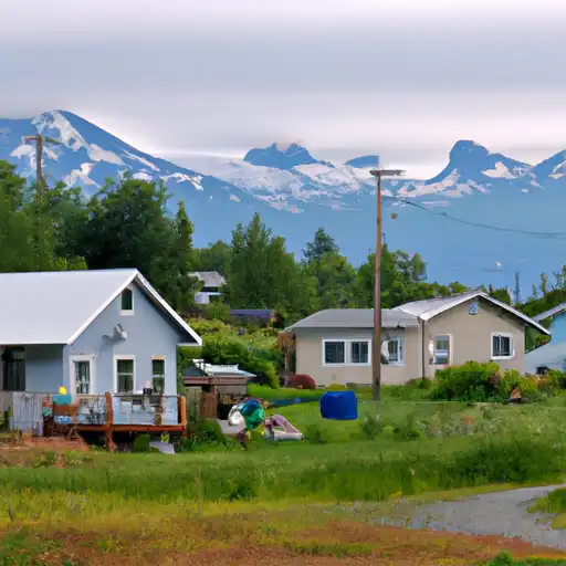 Rural homes in Yakutat, Alaska