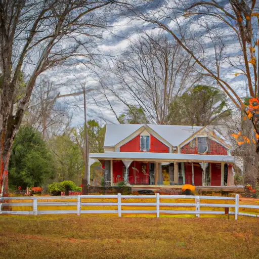 Rural homes in Bibb, Alabama