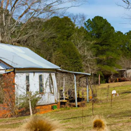 Rural homes in Cherokee, Alabama