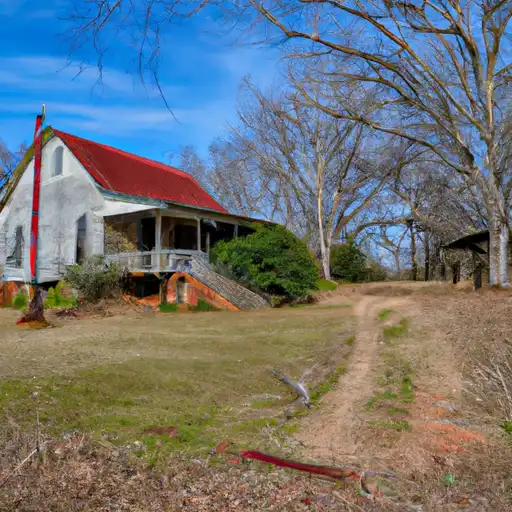 Rural homes in Cleburne, Alabama
