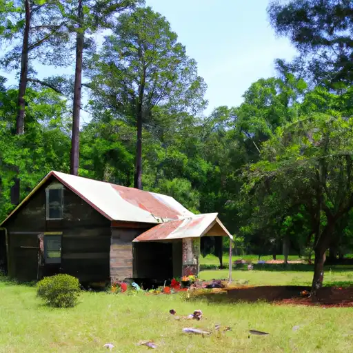 Rural homes in Coosa, Alabama