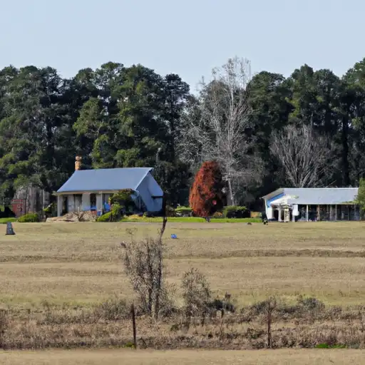 Rural homes in DeKalb, Alabama