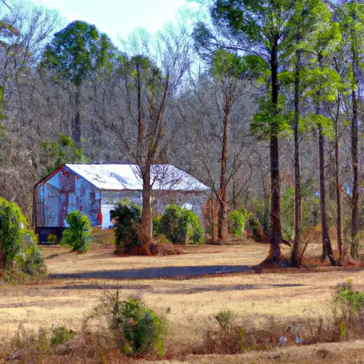 Rural homes in Elmore, Alabama