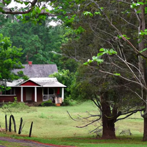 Rural homes in Lawrence, Alabama
