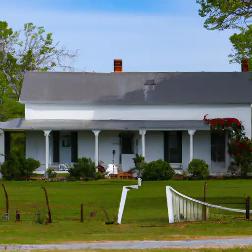 Rural homes in Monroe, Alabama