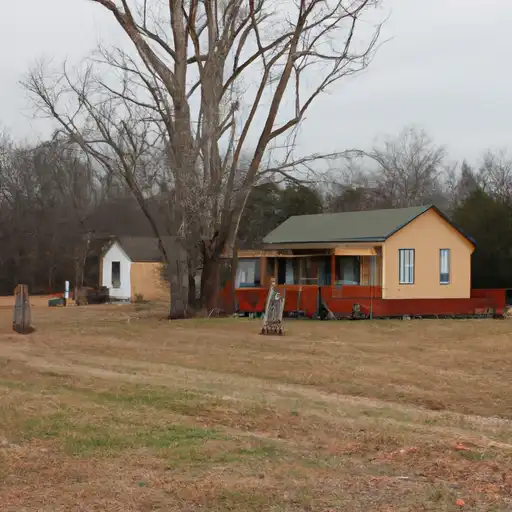 Rural homes in Columbia, Arkansas