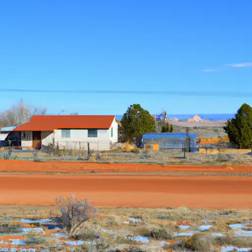 Rural homes in Navajo, Arizona