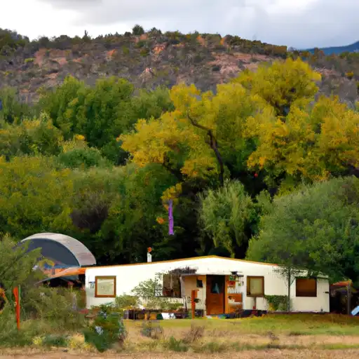 Rural homes in Santa Cruz, Arizona