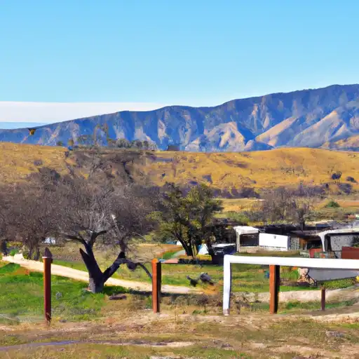 Rural homes in Kern, California