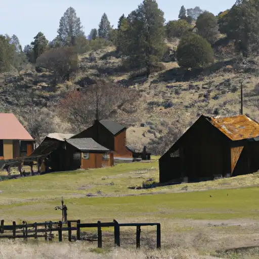 Rural homes in Lassen, California