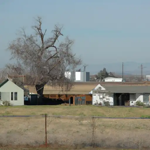 Rural homes in Merced, California