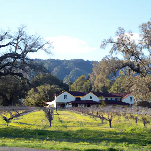 Rural homes in Napa, California