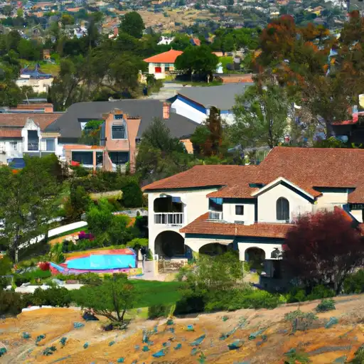Rural homes in Orange, California