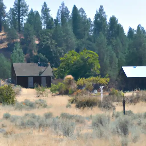 Rural homes in Plumas, California