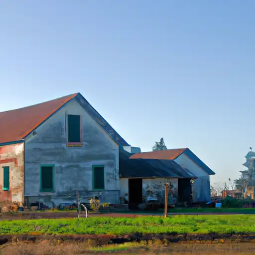 Rural homes in Sacramento, California