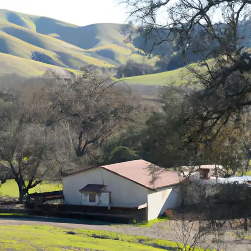 Rural homes in San Benito, California