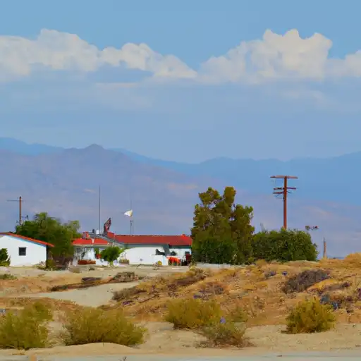 Rural homes in San Bernardino, California
