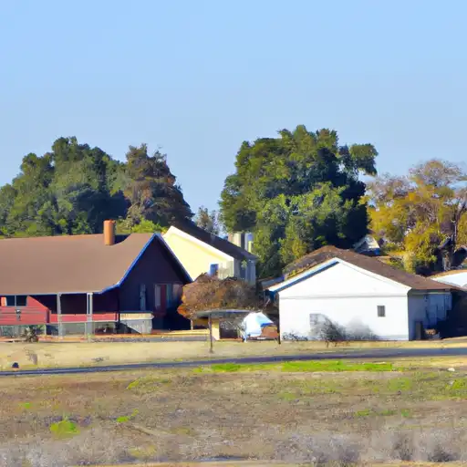 Rural homes in San Joaquin, California