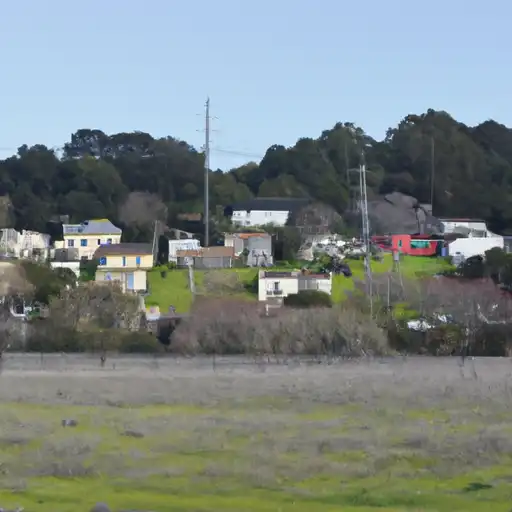 Rural homes in San Mateo, California