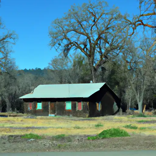 Rural homes in Shasta, California