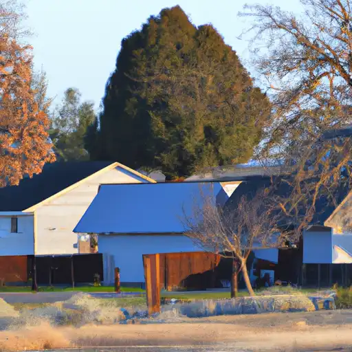 Rural homes in Stanislaus, California