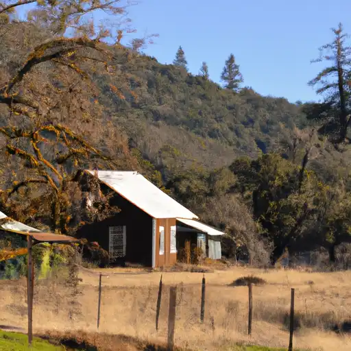 Rural homes in Trinity, California