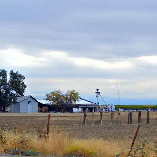 Rural homes in Tulare, California