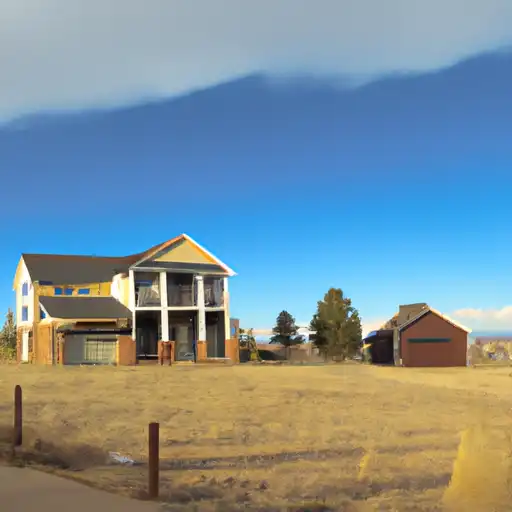 Rural homes in Boulder, Colorado