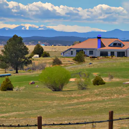 Rural homes in Costilla, Colorado