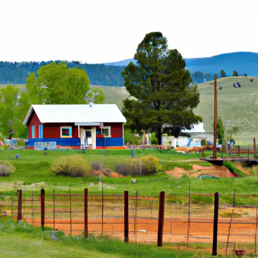 Rural homes in Hinsdale, Colorado