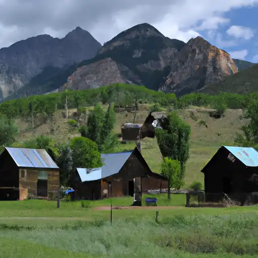 Rural homes in Ouray, Colorado