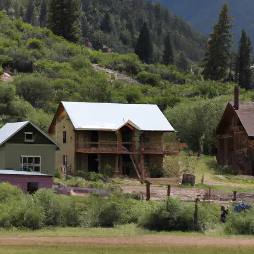 Rural homes in Pitkin, Colorado