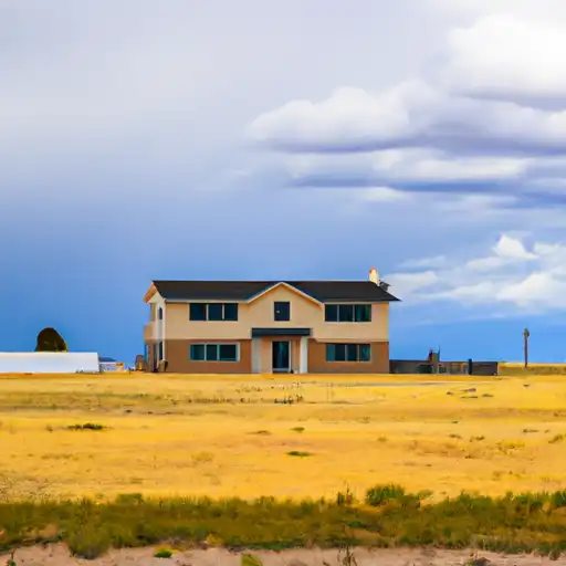 Rural homes in Pueblo, Colorado