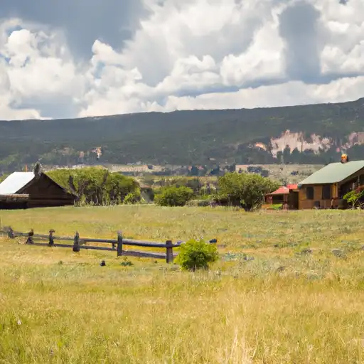 Rural homes in Rio Blanco, Colorado