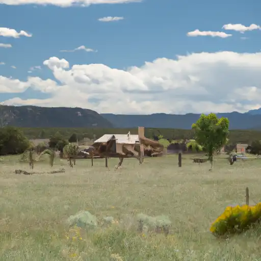 Rural homes in San Miguel, Colorado