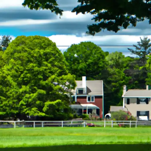 Rural homes in Tolland, Connecticut
