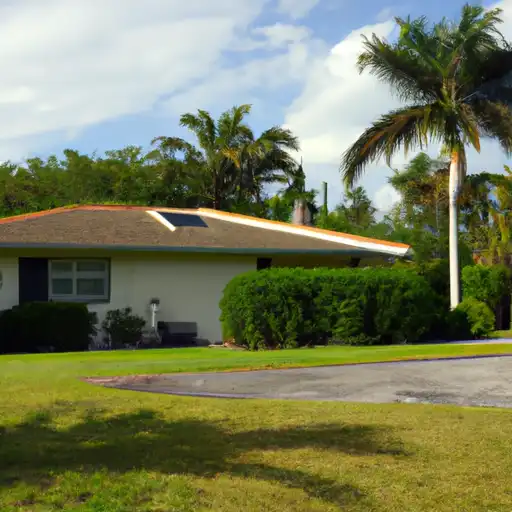 Rural homes in Palm Beach, Florida