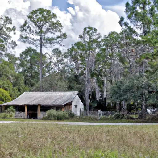 Rural homes in Putnam, Florida