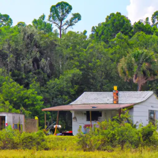 Rural homes in Wakulla, Florida